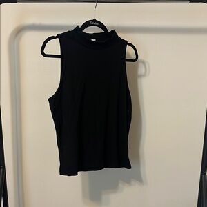 Old Navy Black Fitted Sleeveless Tank Top